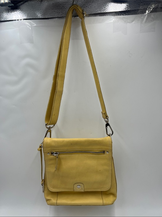 Fossil Handbags - Fossil Flap Yellow Leather Crossbody Bag - Women